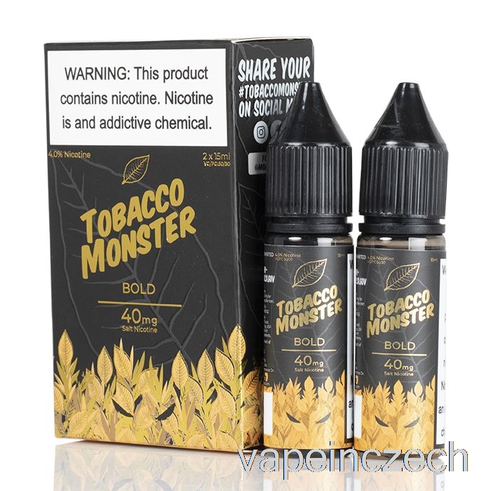 Tučné - Tabákové Monster Salts - 30ml 48mg Vape Bez Nikotinu